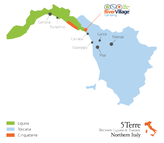 Map of Liguria